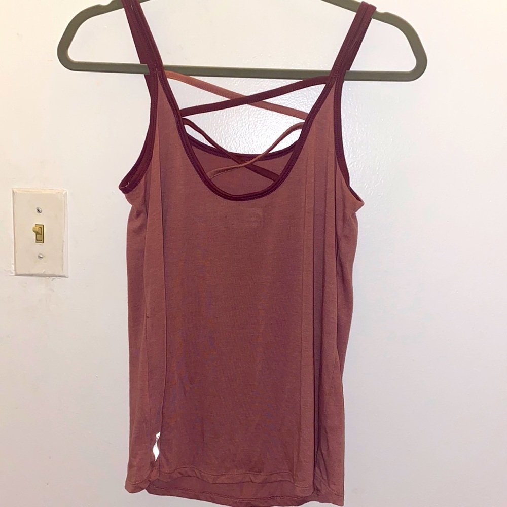 RBX Active Performance Pink and Purple Tank Top Size S